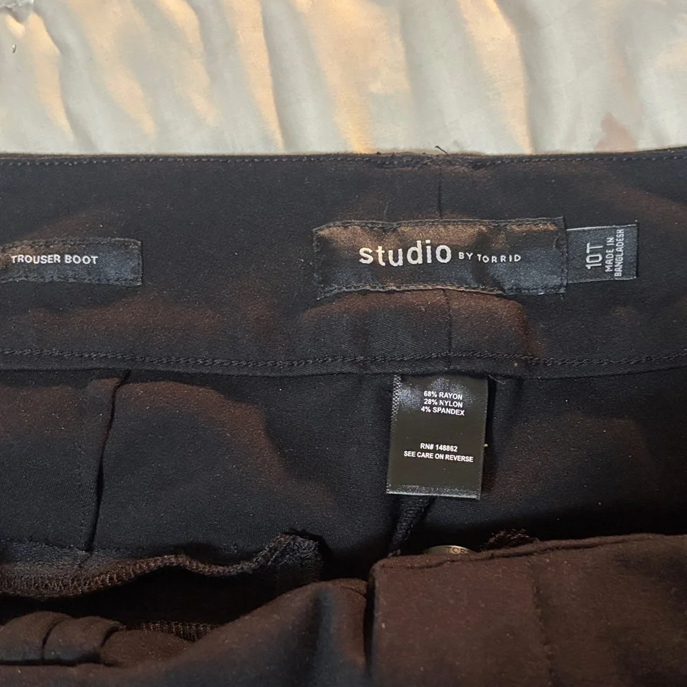 Torrid pants ..Studio Black Trousers - Picture 2 of 3